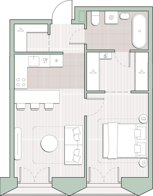 1-BD Apartment Sale, 44.1 sq. m. at Sreda na Lobachevskogo, Ochakovskoye Highway, Moscow, Russia #1 1-BD Apartment Sale, 44.1 sq. m. at Sreda na Lobachevskogo, Ochakovskoye Highway, Moscow, Russia #1