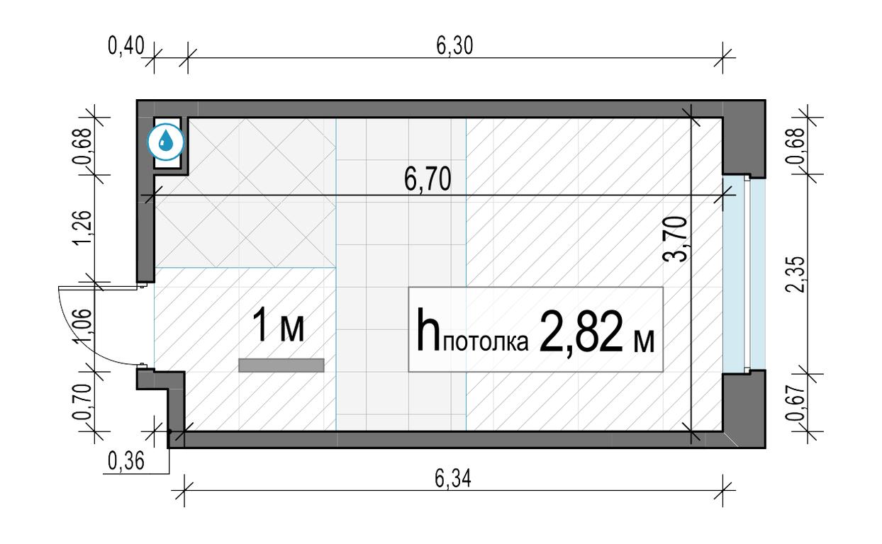Apartment Sale, 23.8平方米 at Belyi Grad, Tsentralnaya Street, 1, Mytischi, Moscow Region, Russia #2