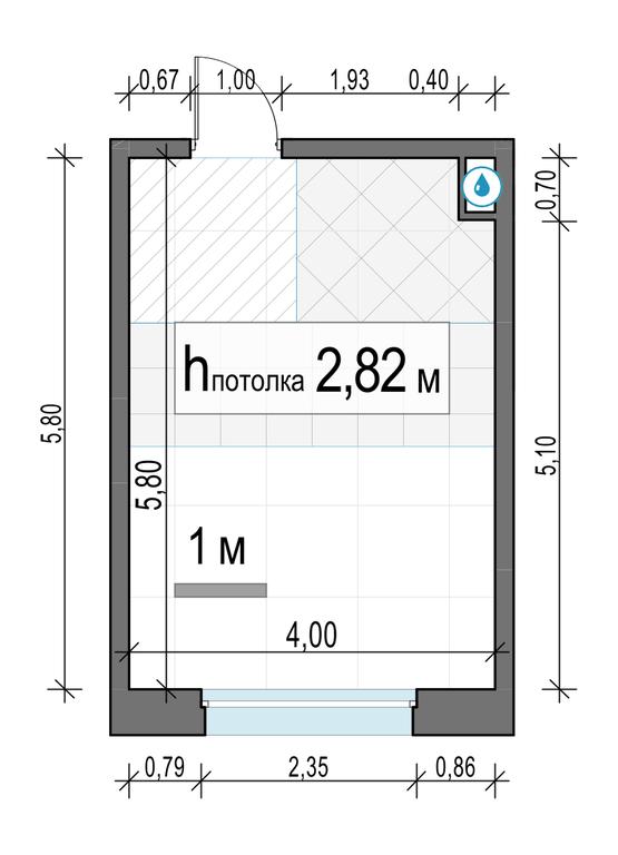 Apartment Sale, 22.5平方米 at Belyi Grad, Tsentralnaya Street, 1, Mytischi, Moscow Region, Russia #2