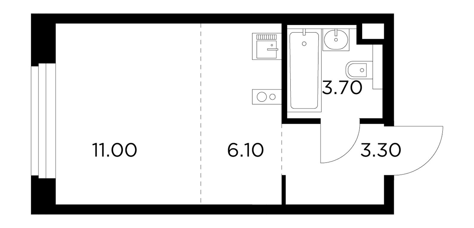 Apartment Sale, 24.1平方米 at Belyi Grad, Tsentralnaya Street, 1, Mytischi, Moscow Region, Russia #1 Apartment Sale, 24.1平方米 at Belyi Grad, Tsentralnaya Street, 1, Mytischi, Moscow Region, Russia #1
