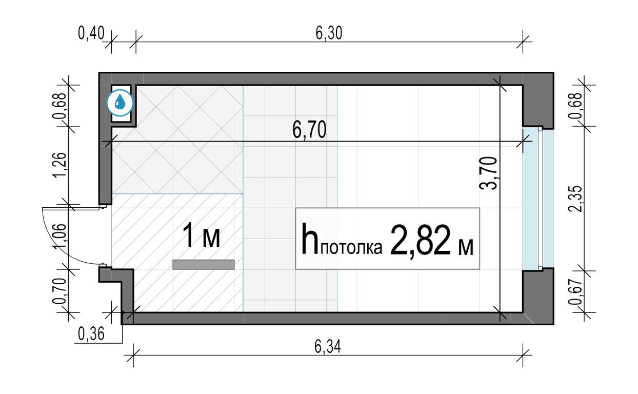 Apartment Sale, 23.8平方米 at Belyi Grad, Tsentralnaya Street, 1, Mytischi, Moscow Region, Russia #2 Apartment Sale, 23.8平方米 at Belyi Grad, Tsentralnaya Street, 1, Mytischi, Moscow Region, Russia #2