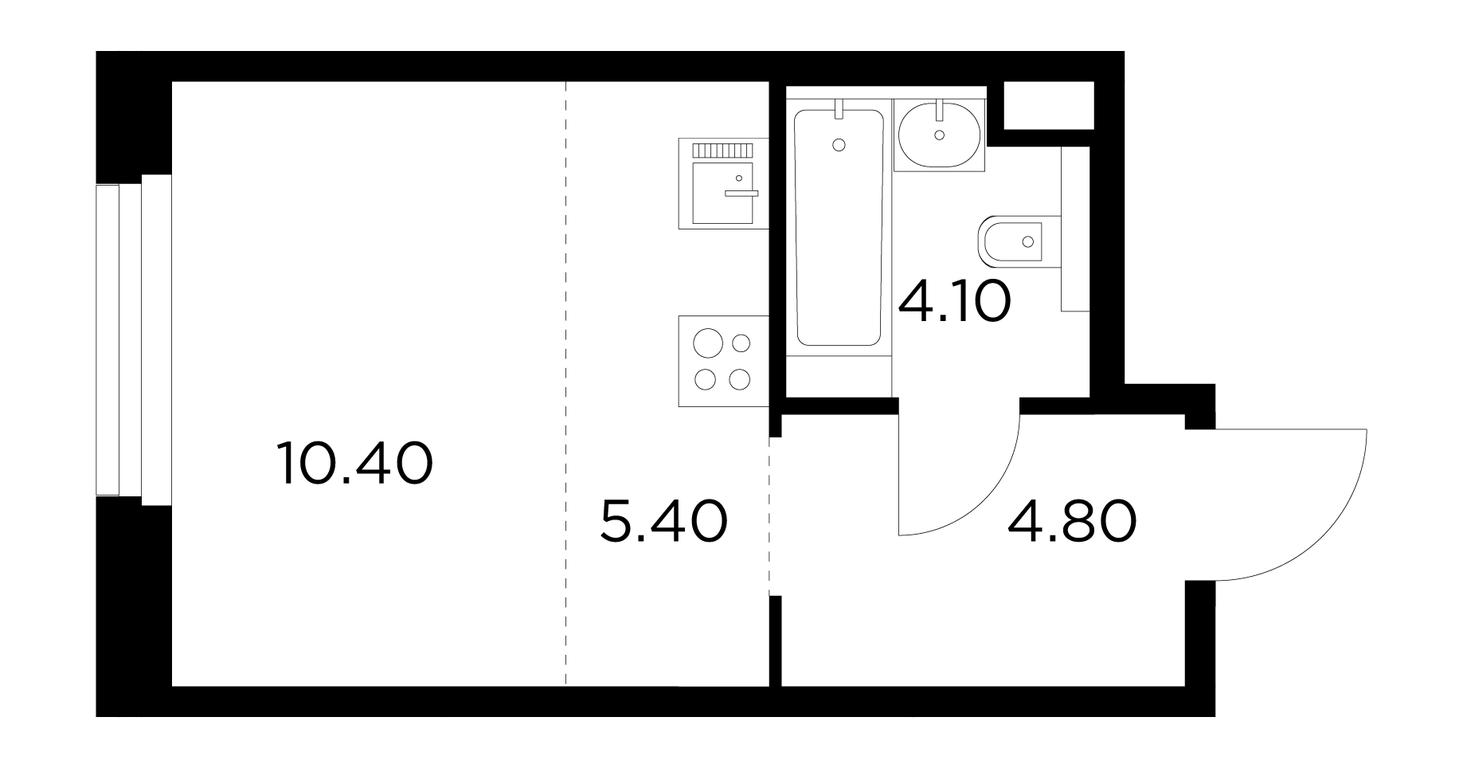 Apartment Sale, 24.7平方米 at Belyi Grad, Tsentralnaya Street, 1, Mytischi, Moscow Region, Russia #1 Apartment Sale, 24.7平方米 at Belyi Grad, Tsentralnaya Street, 1, Mytischi, Moscow Region, Russia #1