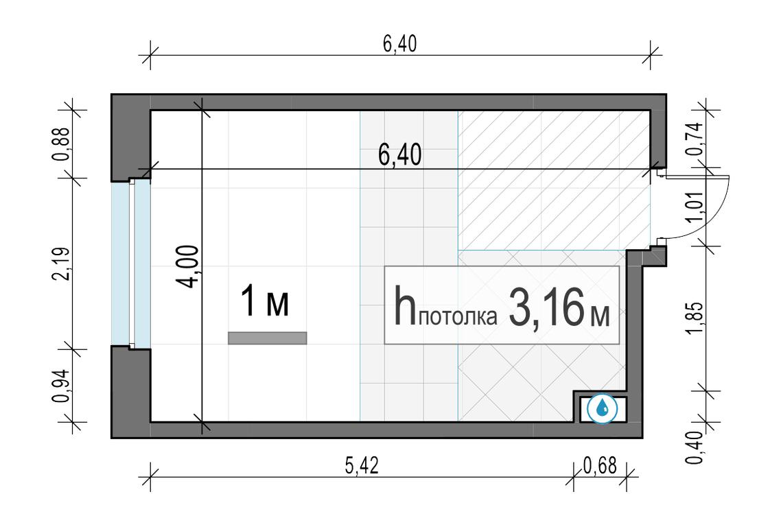 Apartment Sale, 24.1平方米 at Belyi Grad, Tsentralnaya Street, 1, Mytischi, Moscow Region, Russia #2 Apartment Sale, 24.1平方米 at Belyi Grad, Tsentralnaya Street, 1, Mytischi, Moscow Region, Russia #2