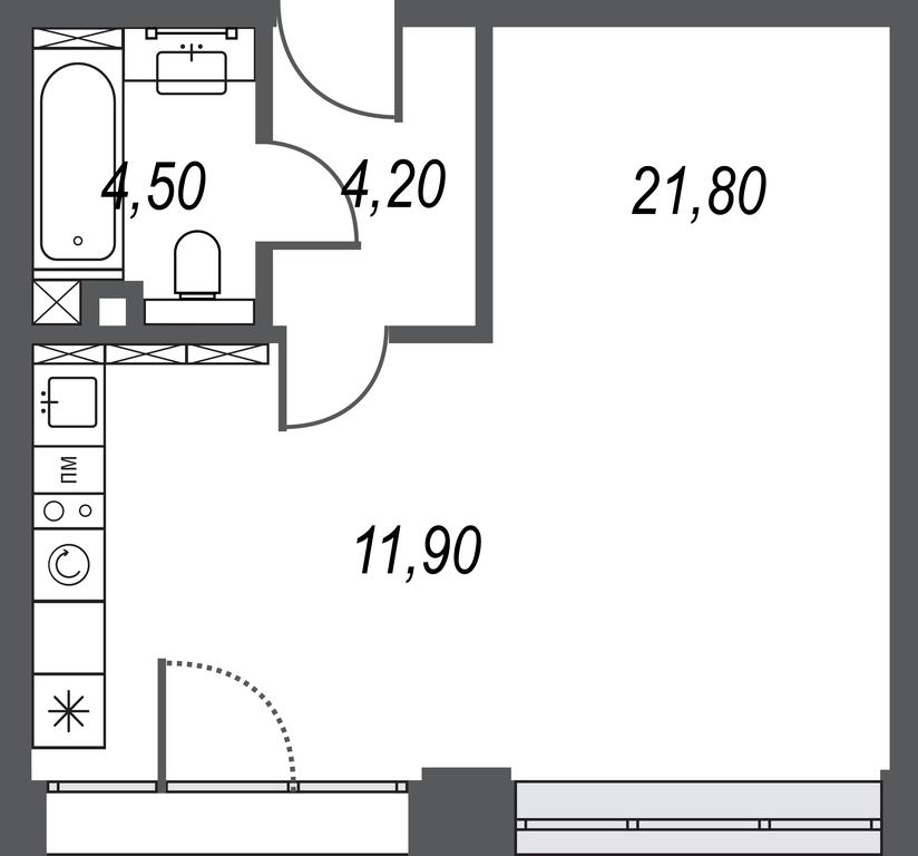 Apartment Sale, 42.4平方米 at AFI Park Voroncovskiy, Akademika Chelomeya Street, 7Ас2, Moscow, Russia #2 Apartment Sale, 42.4平方米 at AFI Park Voroncovskiy, Akademika Chelomeya Street, 7Ас2, Moscow, Russia #2