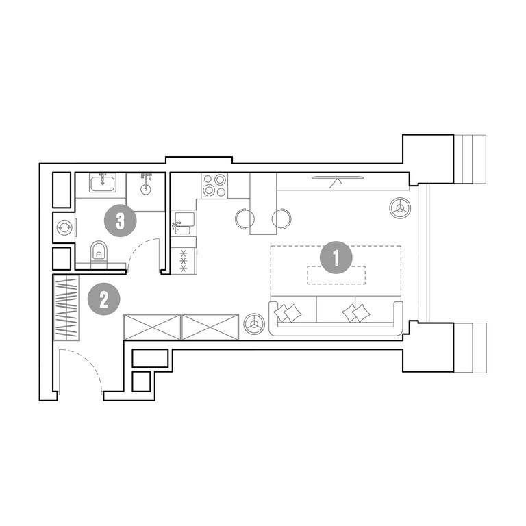 Apartment Sale, 31.9 sq. m. at Mirapolis, Mira Avenue, 222Ас9, Moscow, Russia #1
