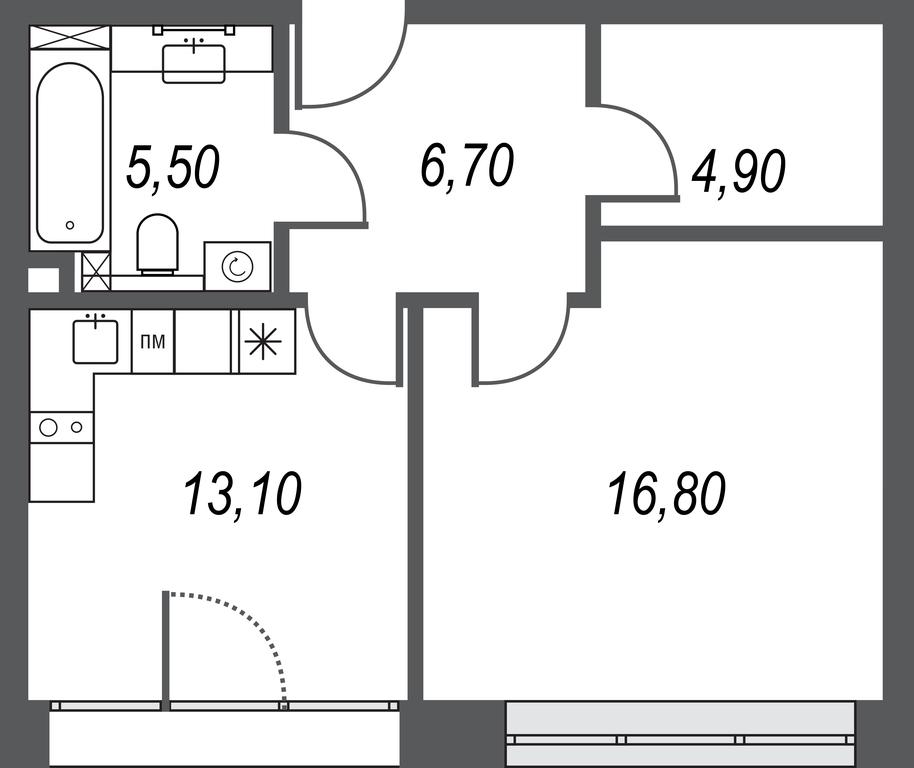 1-BD Apartment Sale, 47.1 sq. m. at AFI Park Voroncovskiy, Akademika Chelomeya Street, 7Ас2, Moscow, Russia #2 1-BD Apartment Sale, 47.1 sq. m. at AFI Park Voroncovskiy, Akademika Chelomeya Street, 7Ас2, Moscow, Russia #2