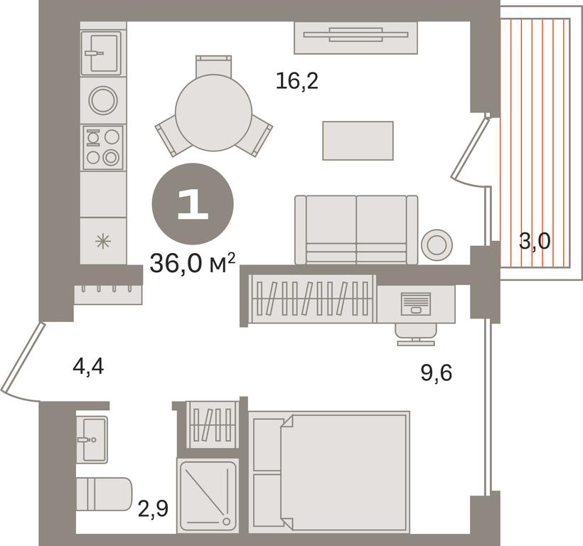 1-BD Apartment Sale, 36 sq. m. at Pervy kvartal, Kalinovaya ulitsa, derevnya Sapronovo, Leninskiy City District, Moscow Region, Russia #1 1-BD Apartment Sale, 36 sq. m. at Pervy kvartal, Kalinovaya ulitsa, derevnya Sapronovo, Leninskiy City District, Moscow Region, Russia #1