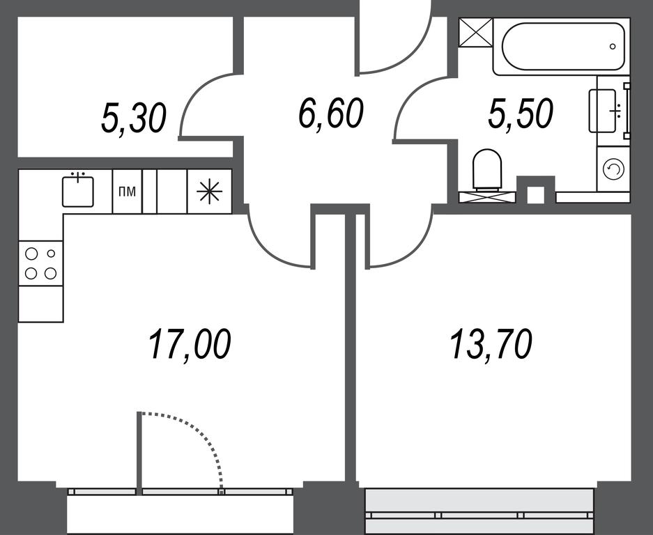 1-BD Apartment Sale, 48.1平方米 at AFI Park Voroncovskiy, Akademika Chelomeya Street, 7Ас2, Moscow, Russia #1 1-BD Apartment Sale, 48.1平方米 at AFI Park Voroncovskiy, Akademika Chelomeya Street, 7Ас2, Moscow, Russia #1