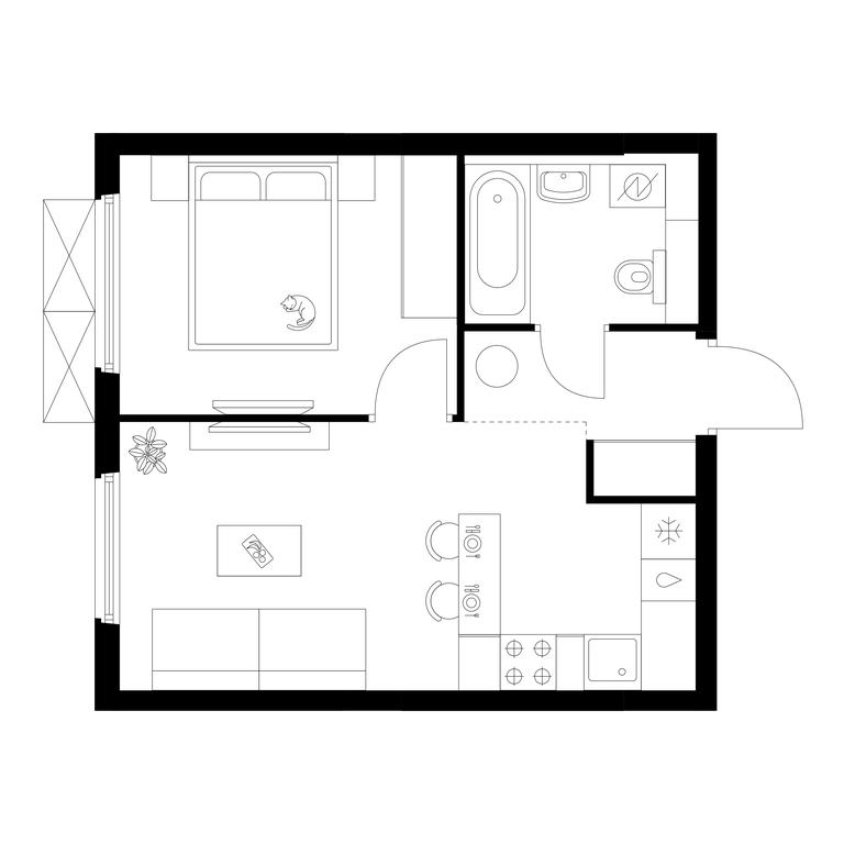 1-BD Apartment Sale, 34.1 sq. m. at Yaroslavskij kvartal, Yaroslavskiy Drive, 116, Korolyov, Moscow Region, Russia #1 1-BD Apartment Sale, 34.1 sq. m. at Yaroslavskij kvartal, Yaroslavskiy Drive, 116, Korolyov, Moscow Region, Russia #1
