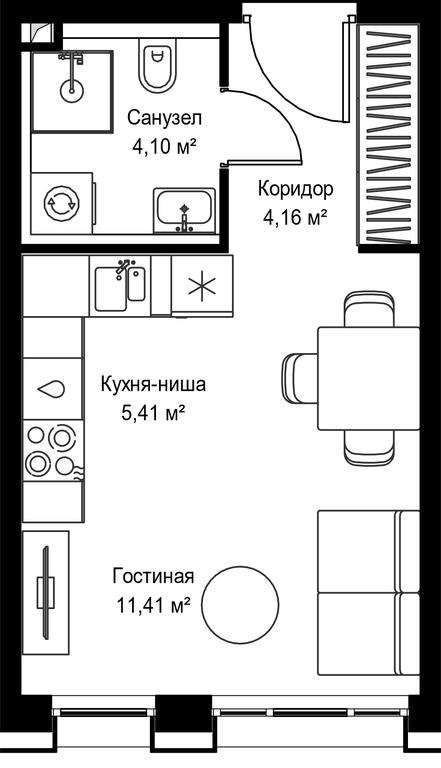 Apartment Sale, 25.08 sq. m. at Seliger City, Ilmenskiy Drive, 14к3, Moscow, Russia #2 Apartment Sale, 25.08 sq. m. at Seliger City, Ilmenskiy Drive, 14к3, Moscow, Russia #2