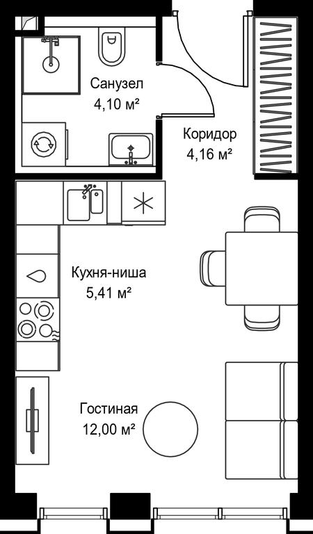 Apartment Sale, 25.67 sq. m. at Seliger City, Ilmenskiy Drive, 14к3, Moscow, Russia #2 Apartment Sale, 25.67 sq. m. at Seliger City, Ilmenskiy Drive, 14к3, Moscow, Russia #2