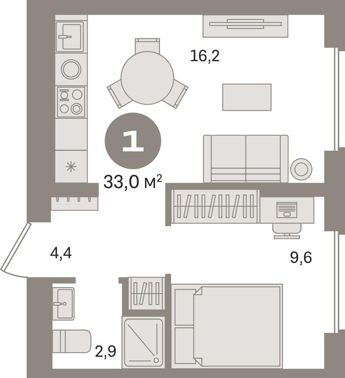 1-BD Apartment Sale, 33平方米 at Pervy kvartal, Kalinovaya ulitsa, derevnya Sapronovo, Leninskiy City District, Moscow Region, Russia #1 1-BD Apartment Sale, 33平方米 at Pervy kvartal, Kalinovaya ulitsa, derevnya Sapronovo, Leninskiy City District, Moscow Region, Russia #1