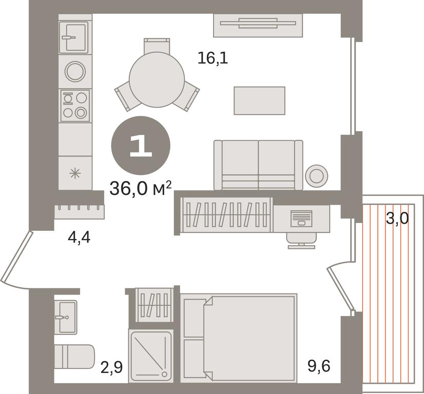 1-BD Apartment Sale, 36 sq. m. at Pervy kvartal, Kalinovaya ulitsa, derevnya Sapronovo, Leninskiy City District, Moscow Region, Russia #1 1-BD Apartment Sale, 36 sq. m. at Pervy kvartal, Kalinovaya ulitsa, derevnya Sapronovo, Leninskiy City District, Moscow Region, Russia #1