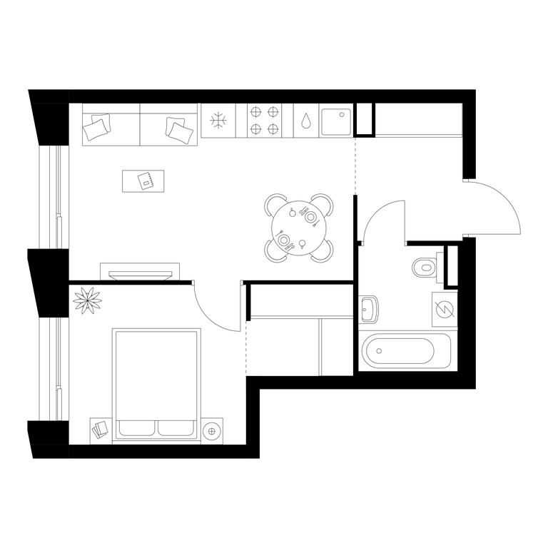 1-BD Apartment Sale, 34.6平方米 at Zelionyi Park, 687-y proyezd, 15с2, Zelenograd, Moscow, Russia #1 1-BD Apartment Sale, 34.6平方米 at Zelionyi Park, 687-y proyezd, 15с2, Zelenograd, Moscow, Russia #1