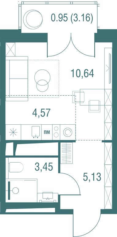 Apartment Sale, 24.74平方米 at Odinburg, Severnaya Street, 11, Odintsovo, Moscow Region, Russia #1 Apartment Sale, 24.74平方米 at Odinburg, Severnaya Street, 11, Odintsovo, Moscow Region, Russia #1