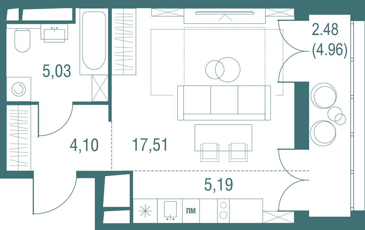 Apartment Sale, 34.31 sq. m. at Odinburg, Severnaya Street, 11, Odintsovo, Moscow Region, Russia #1 Apartment Sale, 34.31 sq. m. at Odinburg, Severnaya Street, 11, Odintsovo, Moscow Region, Russia #1