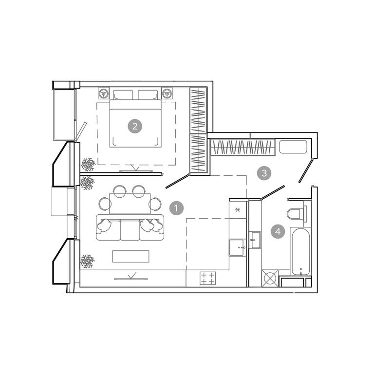 Продажа 1-комн. квартиры, 47,6 м² в ЖК «UNO.Соколиная Гора», 8-я улица Соколиной Горы, 26, Москва, Россия #1 Продажа 1-комн. квартиры, 47,6 м² в ЖК «UNO.Соколиная Гора», 8-я улица Соколиной Горы, 26, Москва, Россия #1