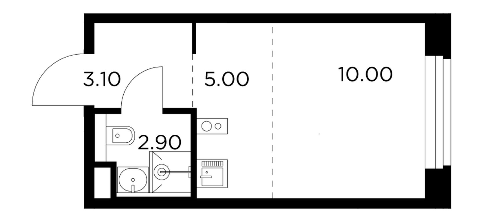 Apartment Sale, 21平方米 at Belyi Grad, Tsentralnaya Street, 1, Mytischi, Moscow Region, Russia #1 Apartment Sale, 21平方米 at Belyi Grad, Tsentralnaya Street, 1, Mytischi, Moscow Region, Russia #1