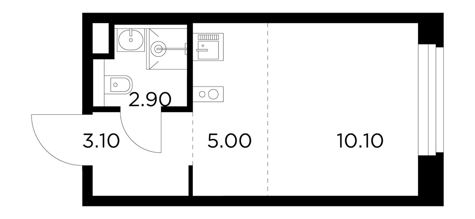 Apartment Sale, 21.1平方米 at Belyi Grad, Tsentralnaya Street, 1, Mytischi, Moscow Region, Russia #1 Apartment Sale, 21.1平方米 at Belyi Grad, Tsentralnaya Street, 1, Mytischi, Moscow Region, Russia #1