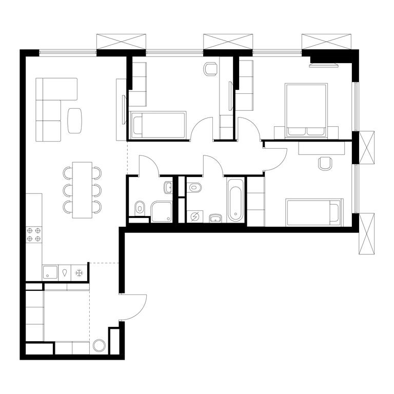 3-BD Apartment Sale, 83.8 sq. m. at Yauza Park, ulitsa Kolontsova, 4, Mytischi, Moscow Region, Russia #1 3-BD Apartment Sale, 83.8 sq. m. at Yauza Park, ulitsa Kolontsova, 4, Mytischi, Moscow Region, Russia #1