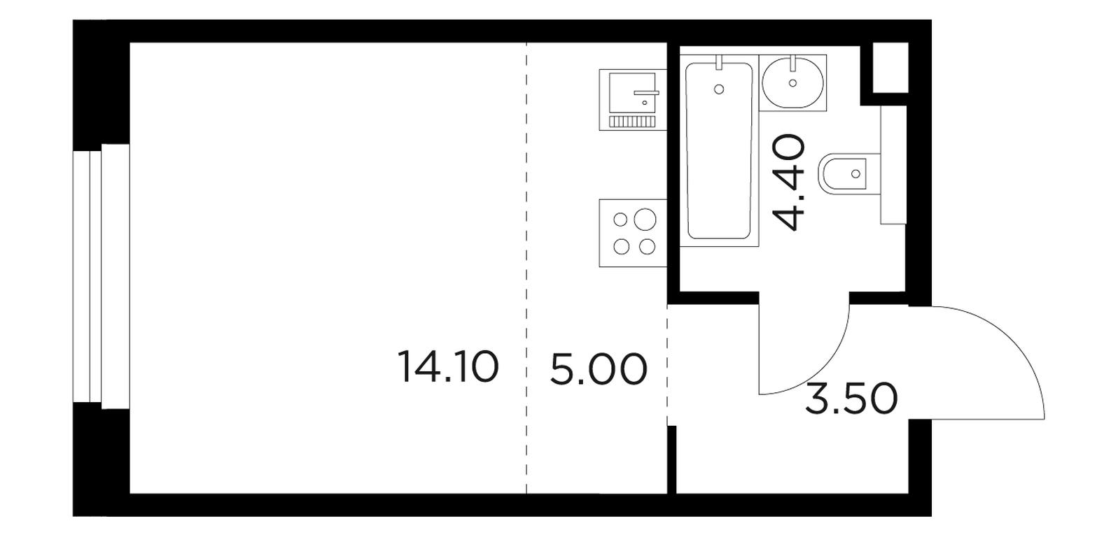 Apartment Sale, 27平方米 at Belyi Grad, Tsentralnaya Street, 1, Mytischi, Moscow Region, Russia #1 Apartment Sale, 27平方米 at Belyi Grad, Tsentralnaya Street, 1, Mytischi, Moscow Region, Russia #1