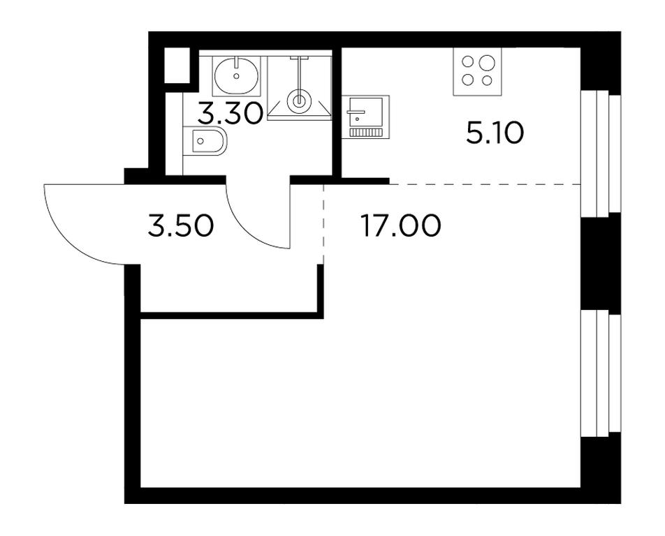 Apartment Sale, 28.9平方米 at Belyi Grad, Tsentralnaya Street, 1, Mytischi, Moscow Region, Russia #1 Apartment Sale, 28.9平方米 at Belyi Grad, Tsentralnaya Street, 1, Mytischi, Moscow Region, Russia #1