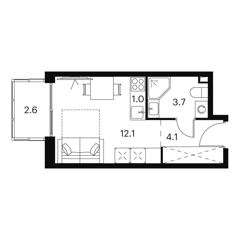 Apartment Sale, 23.5 sq. m. at Akvilon Signal (Akvilon Signal), Signalny Drive, 12, Moscow, Russia #1 Apartment Sale, 23.5 sq. m. at Akvilon Signal (Akvilon Signal), Signalny Drive, 12, Moscow, Russia #1