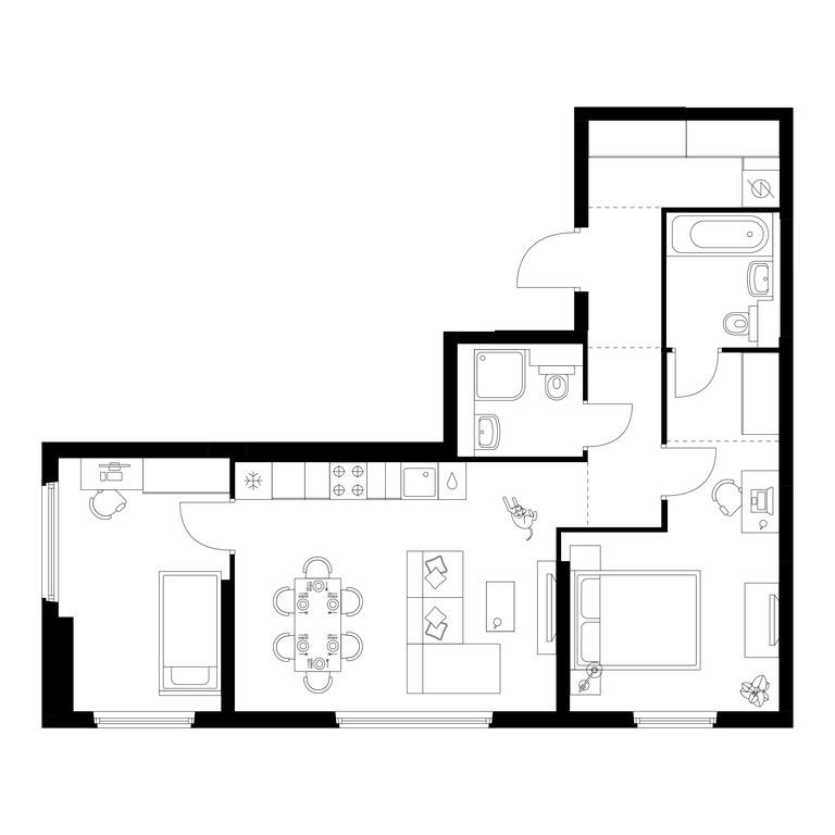 2-BD Apartment Sale, 63.6 sq. m. at Yaroslavskij kvartal, Yaroslavskiy Drive, 116, Korolyov, Moscow Region, Russia #1 2-BD Apartment Sale, 63.6 sq. m. at Yaroslavskij kvartal, Yaroslavskiy Drive, 116, Korolyov, Moscow Region, Russia #1
