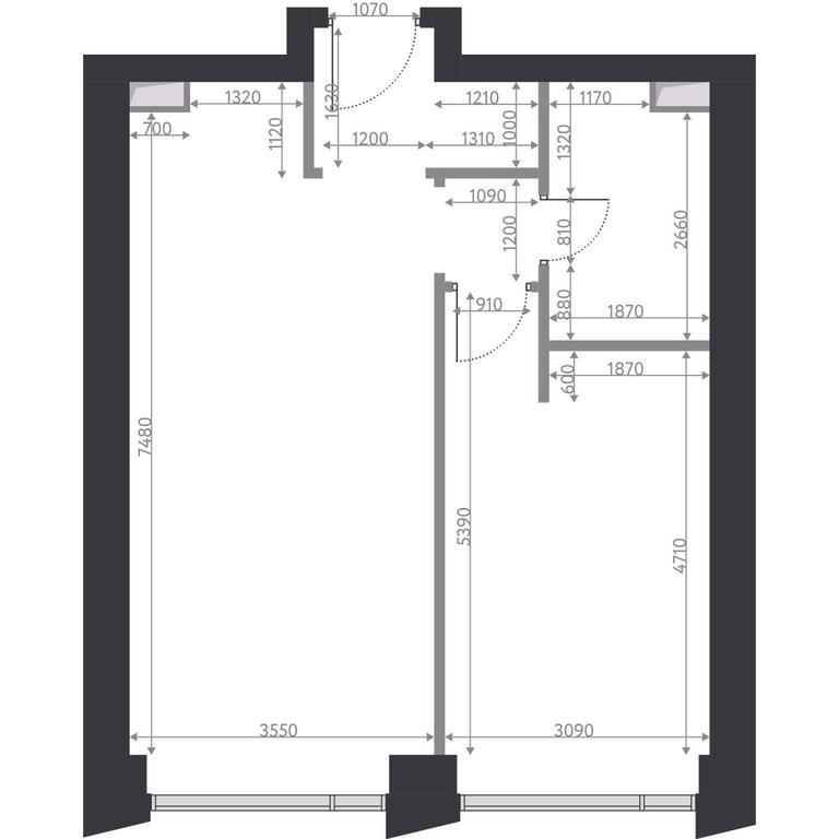 1-BD Apartment Sale, 54.3 sq. m. at Hide, 1st Setunsky Drive, вл6, Moscow, Russia #2 1-BD Apartment Sale, 54.3 sq. m. at Hide, 1st Setunsky Drive, вл6, Moscow, Russia #2