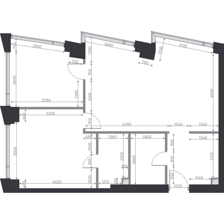 2-BD Apartment Sale, 77.1 sq. m. at Hide, 1st Setunsky Drive, вл6, Moscow, Russia #2