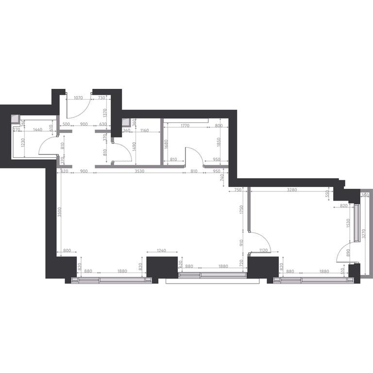 1-BD Apartment Sale, 60.1平方米 at Hide, 1st Setunsky Drive, вл6, Moscow, Russia #2