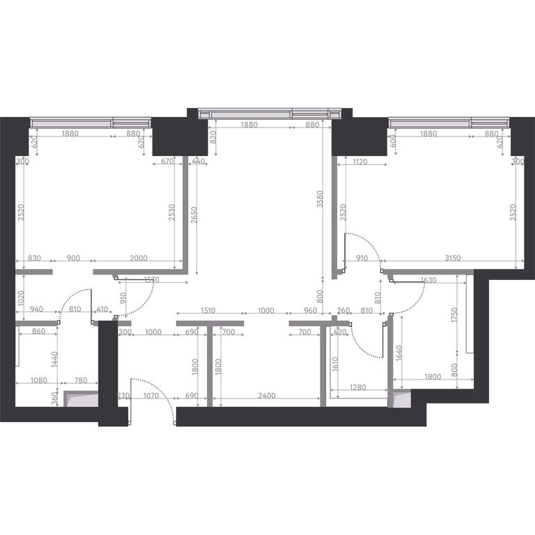 2-BD Apartment Sale, 60.7平方米 at Hide, 1st Setunsky Drive, вл6, Moscow, Russia #2 2-BD Apartment Sale, 60.7平方米 at Hide, 1st Setunsky Drive, вл6, Moscow, Russia #2