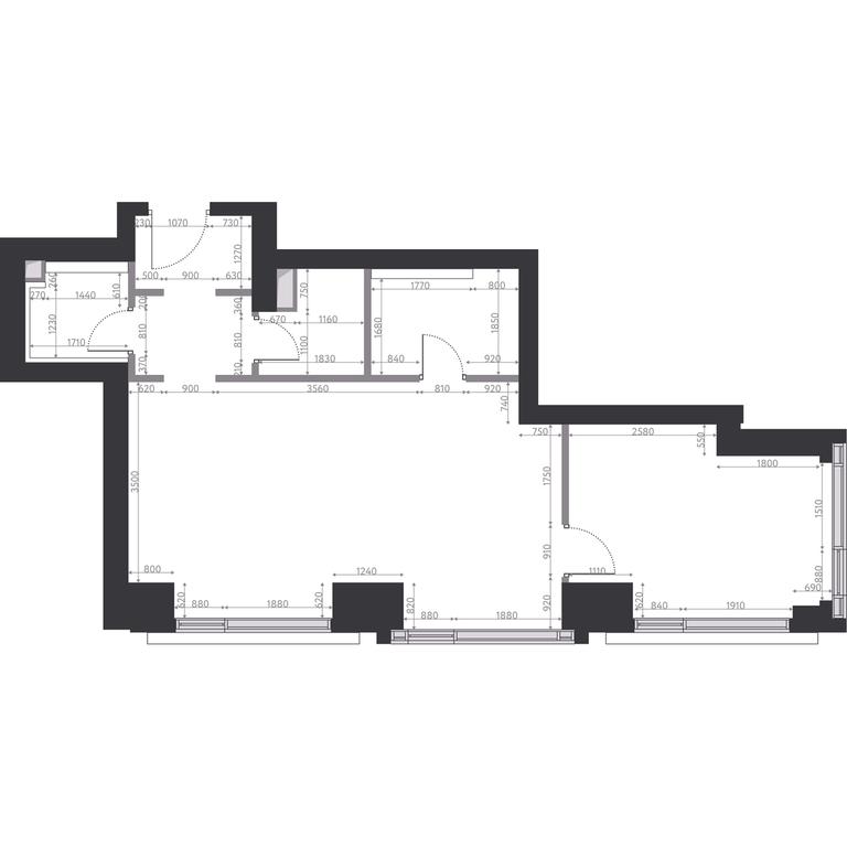 1-BD Apartment Sale, 60.1 sq. m. at Hide, 1st Setunsky Drive, вл6, Moscow, Russia #2