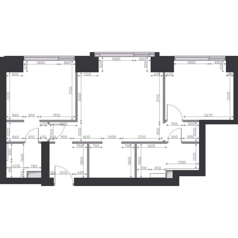 2-BD Apartment Sale, 62.9平方米 at Hide, 1st Setunsky Drive, вл6, Moscow, Russia #2
