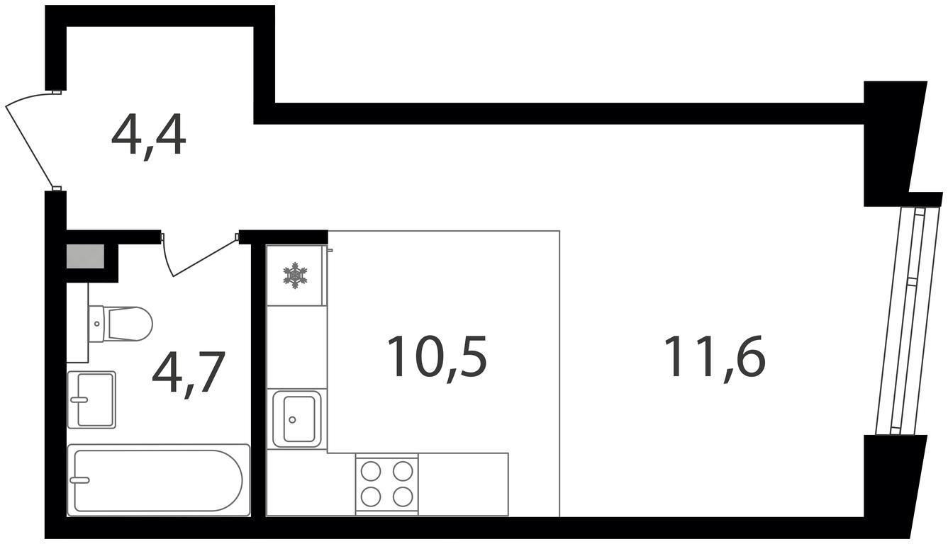 Apartment Sale, 31.2平方米 at Petrovskiy Park II, Stary Petrovsko-Razumovsky Drive, 1/23, Moscow, Russia #1 Apartment Sale, 31.2平方米 at Petrovskiy Park II, Stary Petrovsko-Razumovsky Drive, 1/23, Moscow, Russia #1