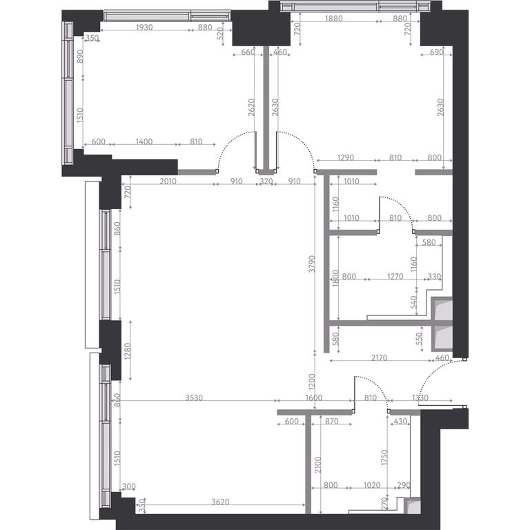 2-BD Apartment Sale, 72.5平方米 at Hide, 1st Setunsky Drive, вл6, Moscow, Russia #1