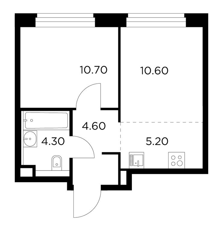 1-BD Apartment Sale, 35.4 sq. m. at Belyi Grad, Tsentralnaya Street, 1, Mytischi, Moscow Region, Russia #1 1-BD Apartment Sale, 35.4 sq. m. at Belyi Grad, Tsentralnaya Street, 1, Mytischi, Moscow Region, Russia #1
