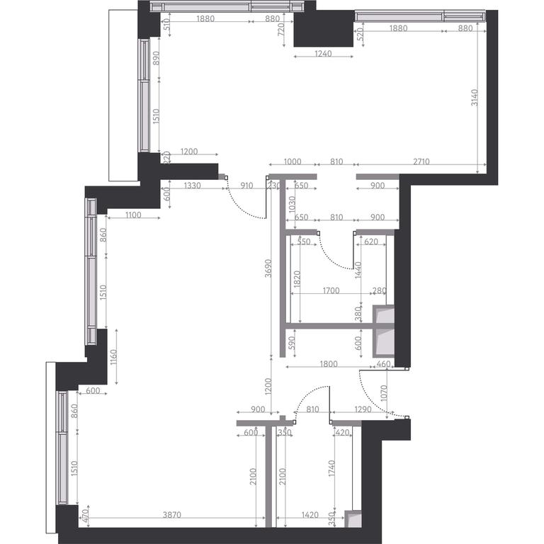 1-BD Apartment Sale, 63.4 sq. m. at Hide, 1st Setunsky Drive, вл6, Moscow, Russia #2 1-BD Apartment Sale, 63.4 sq. m. at Hide, 1st Setunsky Drive, вл6, Moscow, Russia #2