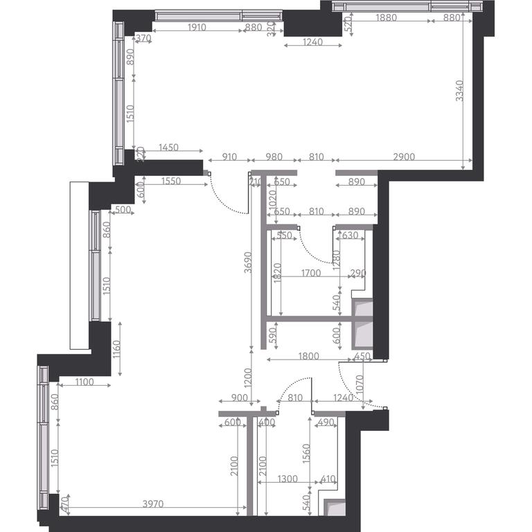 1-BD Apartment Sale, 64平方米 at Hide, 1st Setunsky Drive, вл6, Moscow, Russia #2