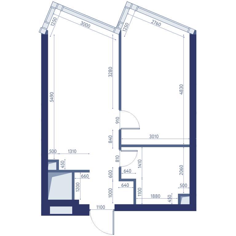 1-BD Apartment Sale, 46.4平方米 at HideOut, 3rd Setunsky Drive, Moscow, Russia #2 1-BD Apartment Sale, 46.4平方米 at HideOut, 3rd Setunsky Drive, Moscow, Russia #2