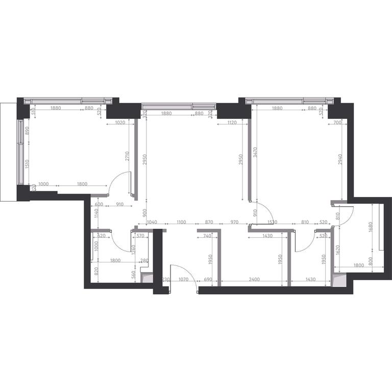 2-BD Apartment Sale, 65.8平方米 at Hide, 1st Setunsky Drive, вл6, Moscow, Russia #2