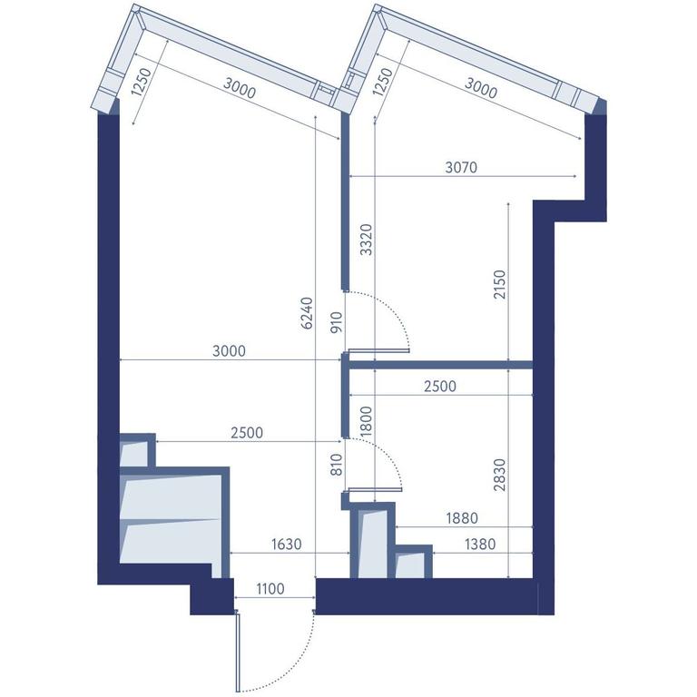 1-BD Apartment Sale, 35.2平方米 at HideOut, 3rd Setunsky Drive, Moscow, Russia #2