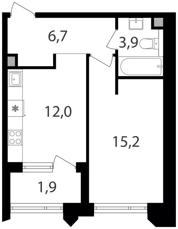 1-BD Apartment Sale, 39.7 sq. m. at Petrovskiy Park II, Stary Petrovsko-Razumovsky Drive, 1/23, Moscow, Russia #1 1-BD Apartment Sale, 39.7 sq. m. at Petrovskiy Park II, Stary Petrovsko-Razumovsky Drive, 1/23, Moscow, Russia #1