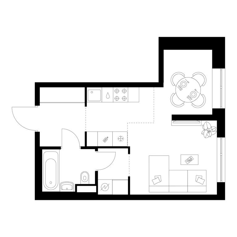 Apartment Sale, 31.1 sq. m. at Kavkazskiy Bulvar 51, Kavkazsky Boulevard, 51с3, Moscow, Russia #1 Apartment Sale, 31.1 sq. m. at Kavkazskiy Bulvar 51, Kavkazsky Boulevard, 51с3, Moscow, Russia #1