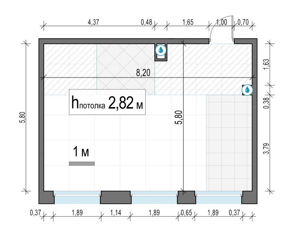 1-BD Apartment Sale, 45.7平方米 at Belyi Grad, Tsentralnaya Street, 1, Mytischi, Moscow Region, Russia #2