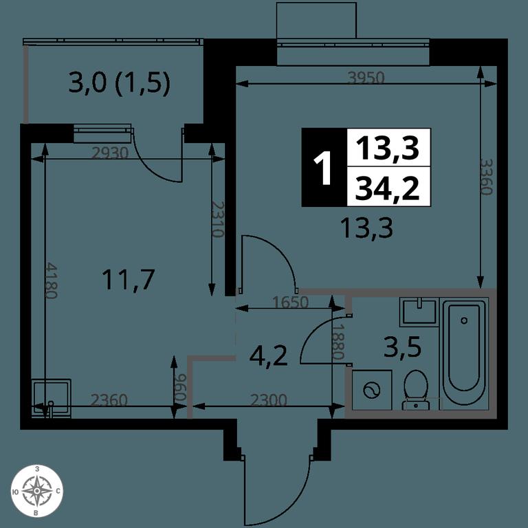 1-BD Apartment Sale, 34.2 sq. m. at 1-y Salarevskiy, Kiyevskoye Highway, Moskovskiy Settlement, Moscow, Russia #2 1-BD Apartment Sale, 34.2 sq. m. at 1-y Salarevskiy, Kiyevskoye Highway, Moskovskiy Settlement, Moscow, Russia #2