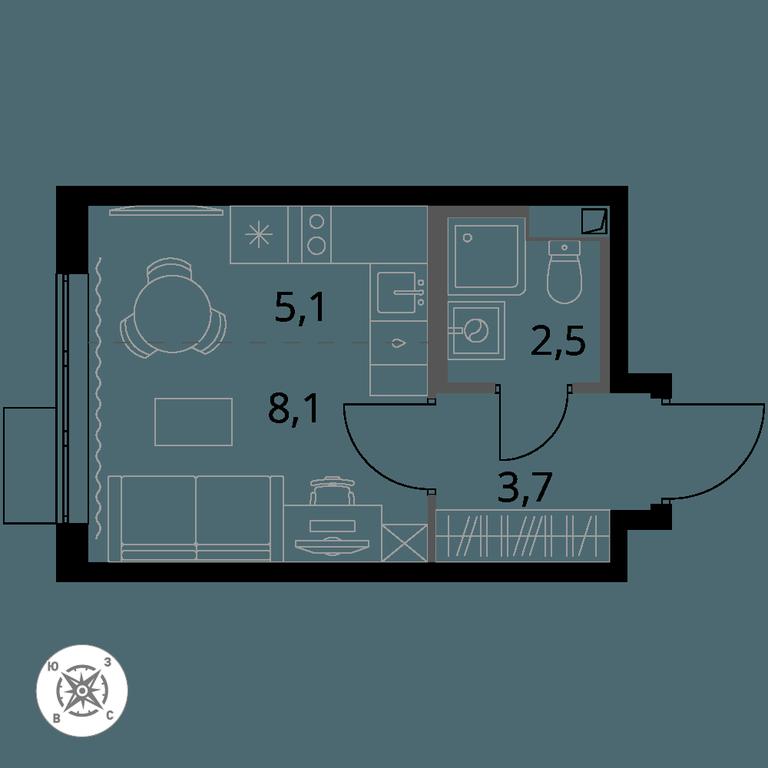 Apartment Sale, 19.4 sq. m. at Pervy Sheremetevskij, Komsomolskaya Street, 16, Khimki, Moscow Region, Russia #1 Apartment Sale, 19.4 sq. m. at Pervy Sheremetevskij, Komsomolskaya Street, 16, Khimki, Moscow Region, Russia #1