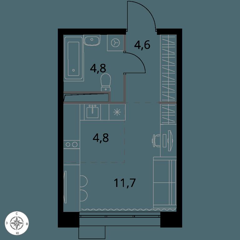Apartment Sale, 25.9 sq. m. at 1-y Salarevskiy, Kiyevskoye Highway, Moskovskiy Settlement, Moscow, Russia #1 Apartment Sale, 25.9 sq. m. at 1-y Salarevskiy, Kiyevskoye Highway, Moskovskiy Settlement, Moscow, Russia #1