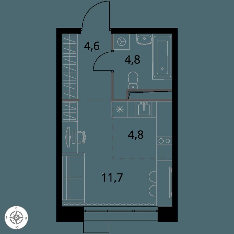 Apartment Sale, 25.9 sq. m. at 1-y Salarevskiy, Kiyevskoye Highway, Moskovskiy Settlement, Moscow, Russia #1 Apartment Sale, 25.9 sq. m. at 1-y Salarevskiy, Kiyevskoye Highway, Moskovskiy Settlement, Moscow, Russia #1