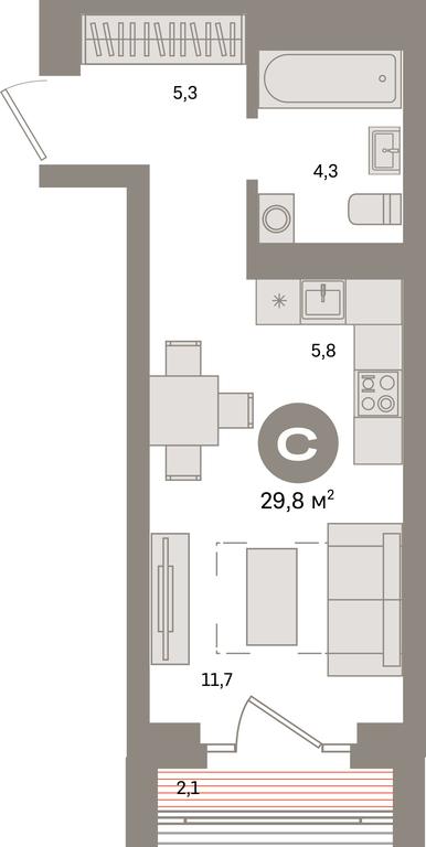 Продажа квартиры, 29,8 м² в ЖК «Квартал Метроном», Тагильская улица, Москва, Россия #1 Продажа квартиры, 29,8 м² в ЖК «Квартал Метроном», Тагильская улица, Москва, Россия #1